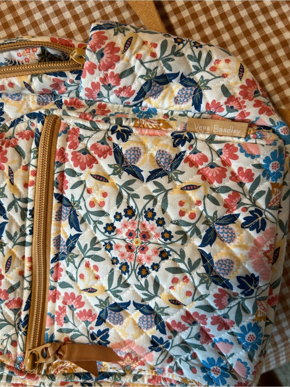 Vera Bradley Floral Quilted Mini Backpack - Picture 4 of 4